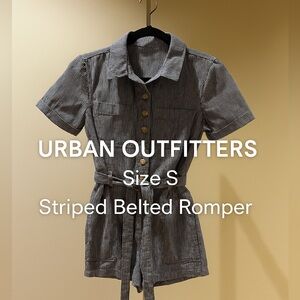 Urban Outfitters Striped Belted shorts Romper